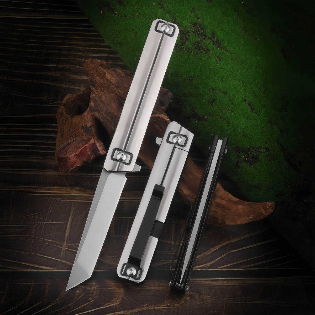 Sleek Folding Pocket Knife survival tools- Premium Stainless Steel with Modern Design