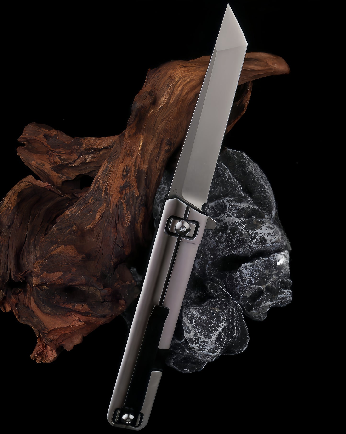 Sleek Folding Pocket Knife survival tools- Premium Stainless Steel with Modern Design