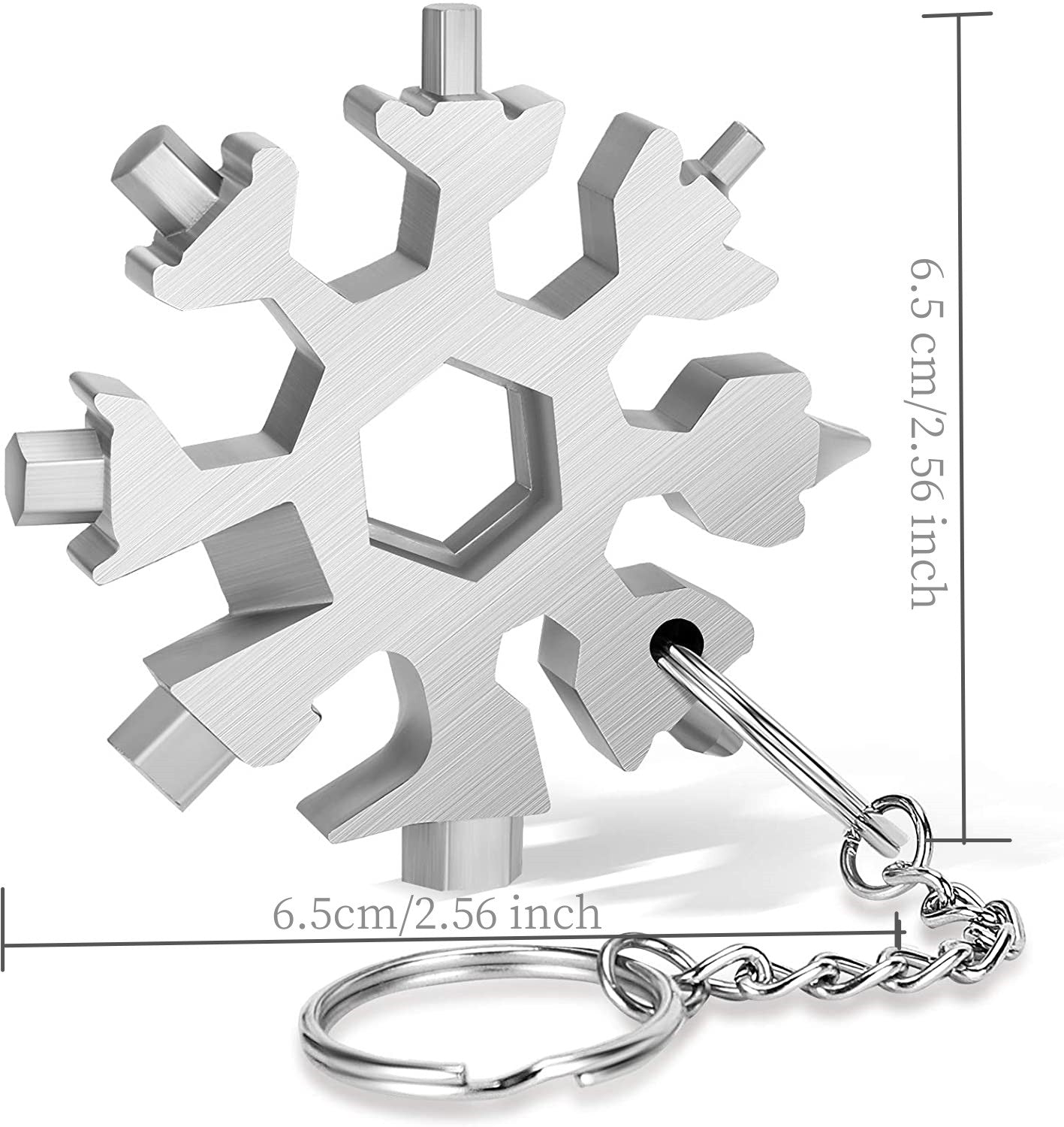 Multifunctional Snowflake - shaped Stainless Steel EDC Tool: 19 - in - 1 Handy Helper
