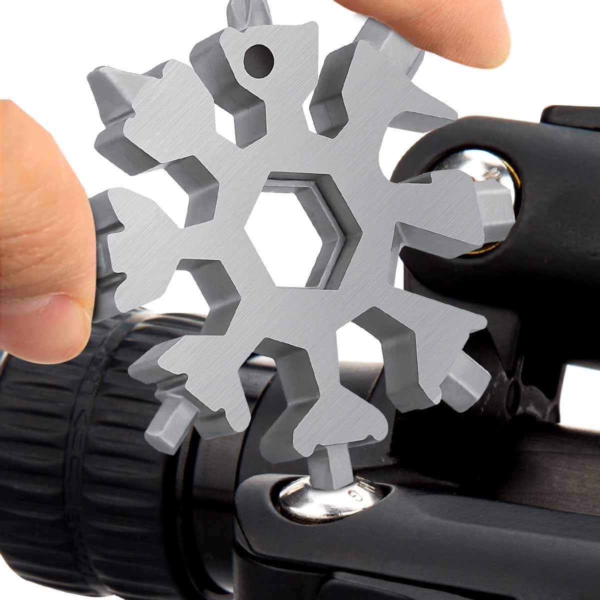 Multifunctional Snowflake - shaped Stainless Steel EDC Tool: 19 - in - 1 Handy Helper