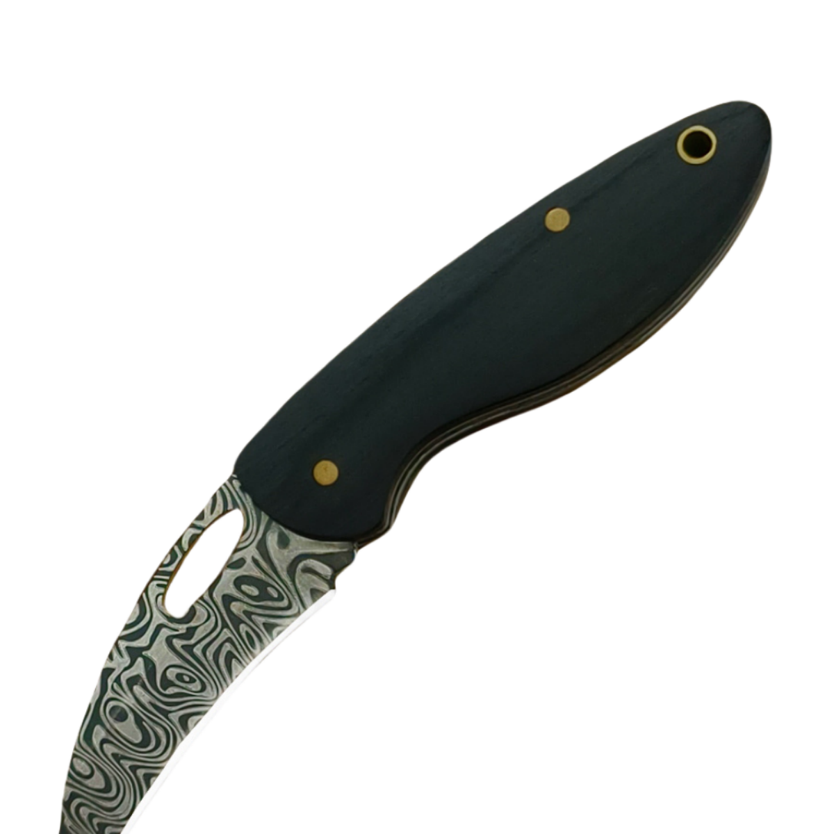 Hand - crafted Folding Pocket Knife with Wooden Handle for Survival